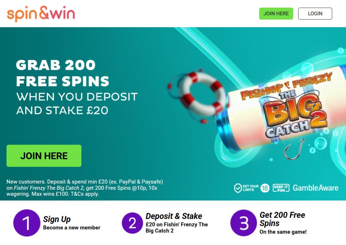 Spin&Win Casino Bonus Code