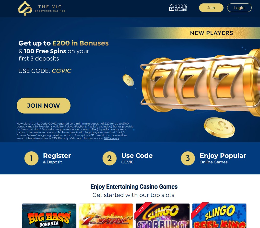 The Vic Casino New Player Bonus Code