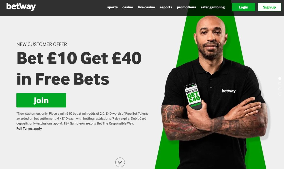 betway free bet bonus