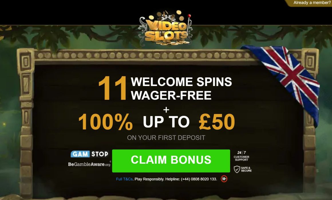 videoslots casino bonus code and welcome offer