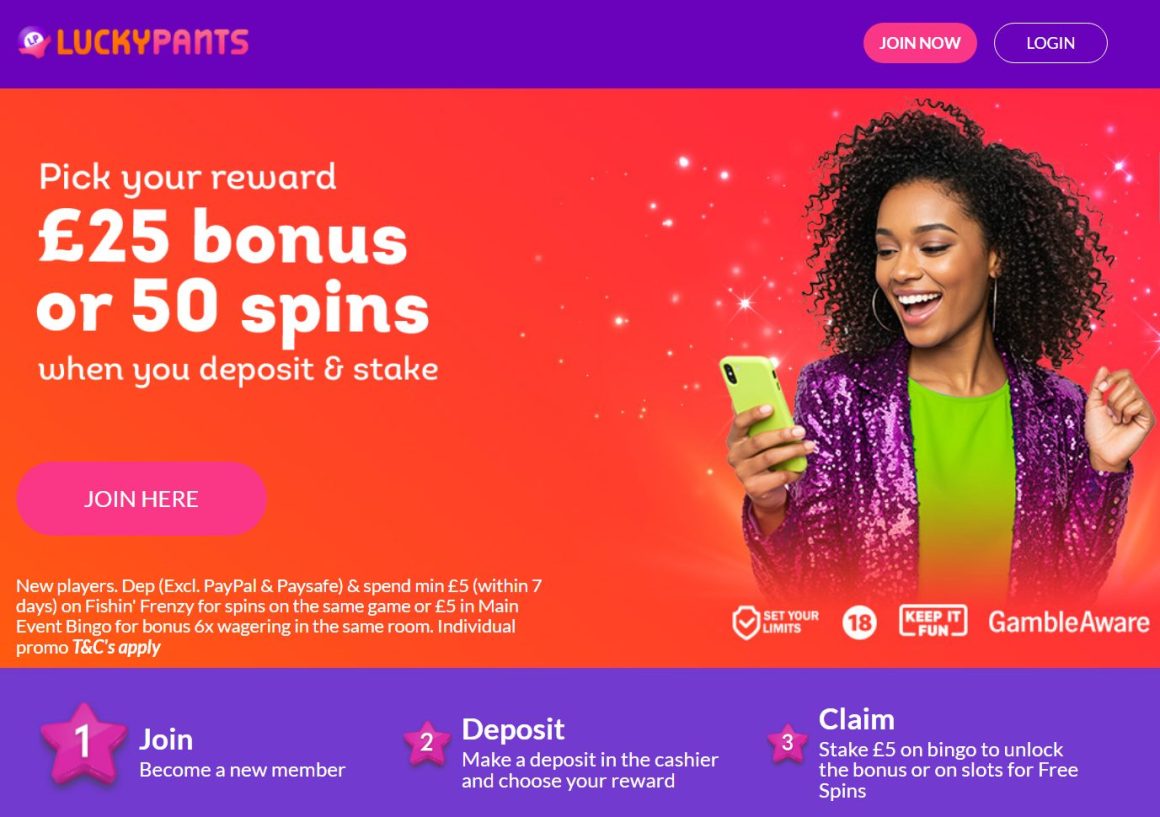 Top Casino Deposit Bonus UK - Lucky Pants