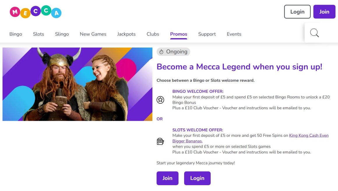 top Mecca bingo casino promos