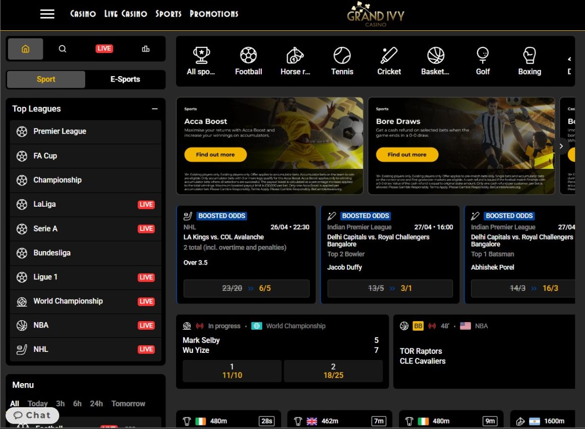 Grand Ivy Sports - New betting sites UK
