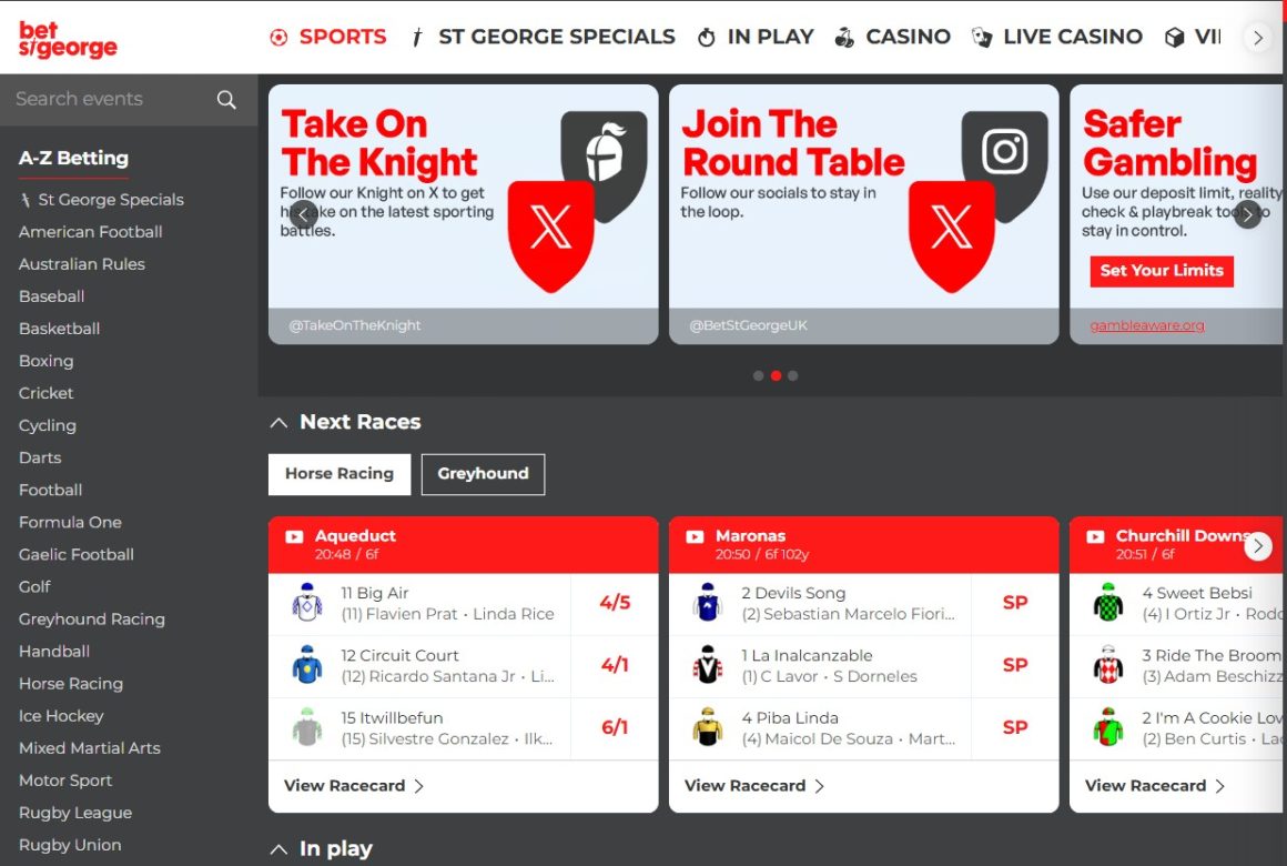 bet St George new UK bookmaker