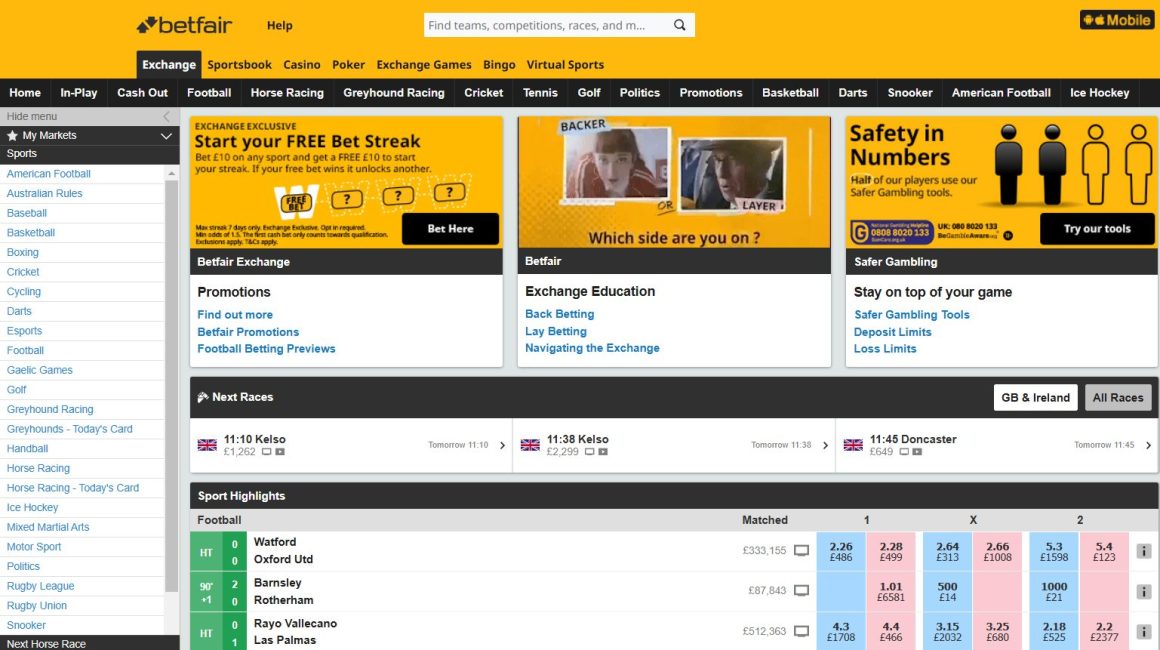 betfair peer to peer betting exchanges uk